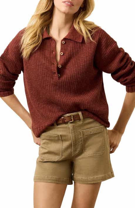 Faherty Miramar Linen & Organic Cotton Polo Sweater