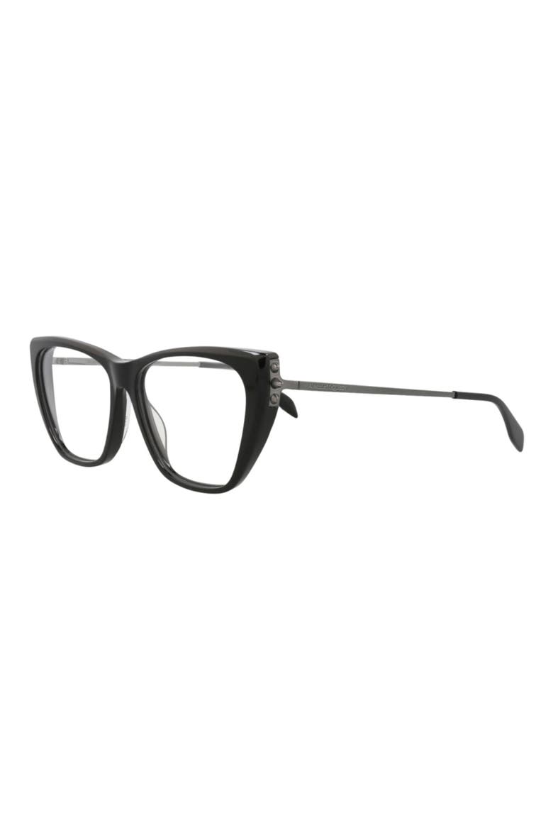 55mm Cat Eye Optical Glasses, Alternate, color, BLACK RUTHENIUM TRANSPARENT
