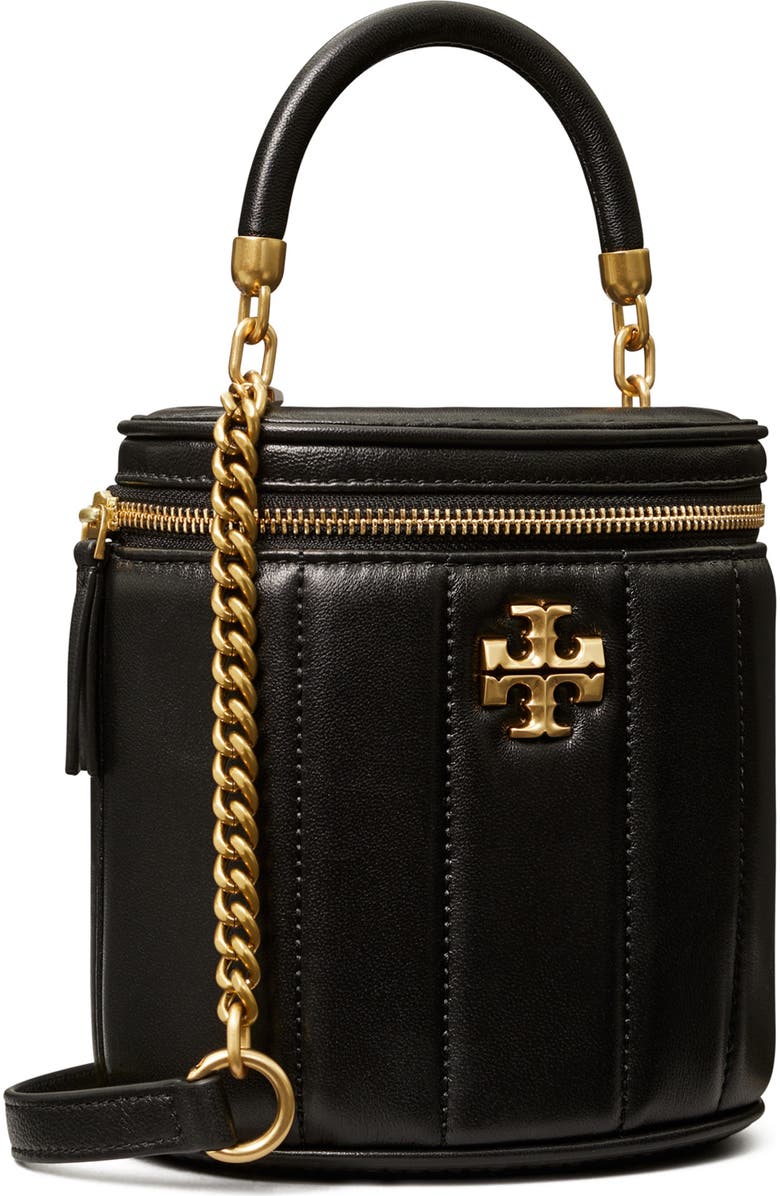 Tory Burch Kira Quilted Leather Vanity Case, Alternate, color,