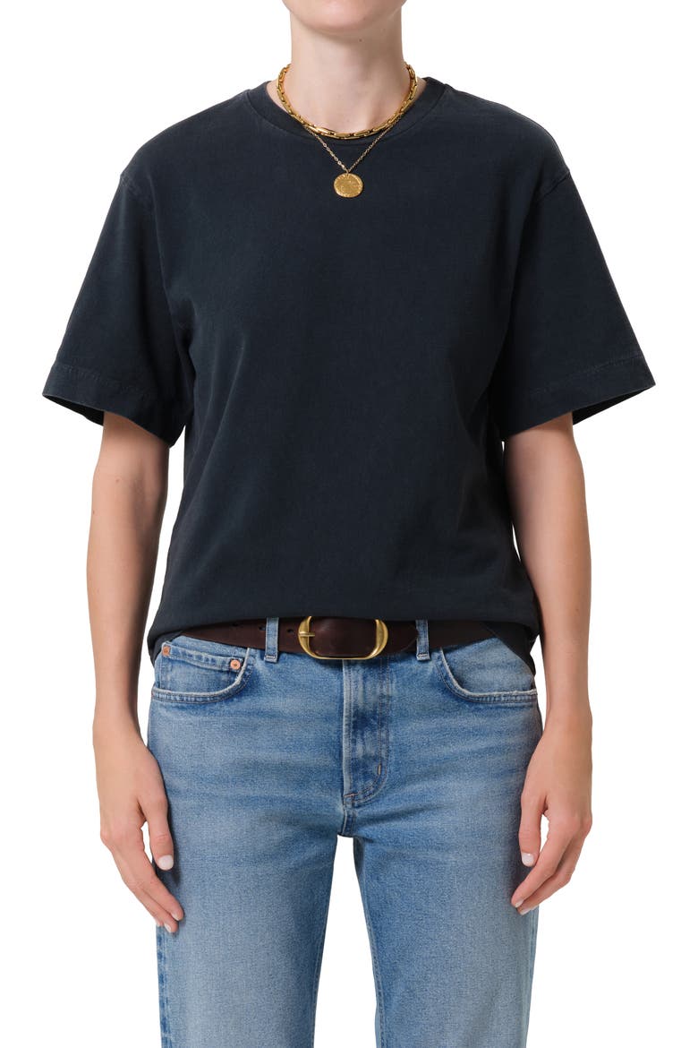 Goldie T-Shirt, Main, color, WASHED BLACK