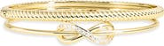 Argento Vivo Sterling Silver Set of 2 Infinity Bracelets