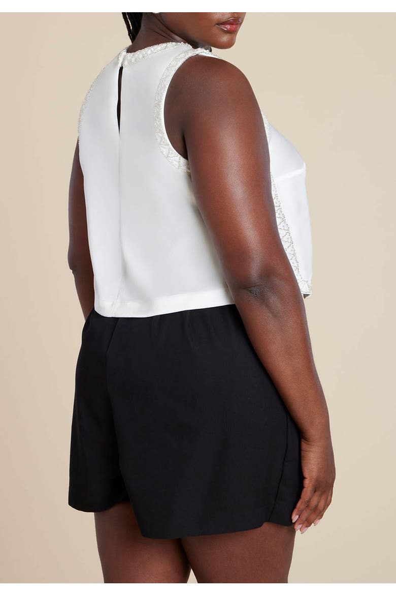 Embellished Sleeveless Boxy Shirt, Alternate, color, JET STREAM