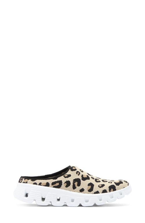 Jslides Knit Mule In Leopard
