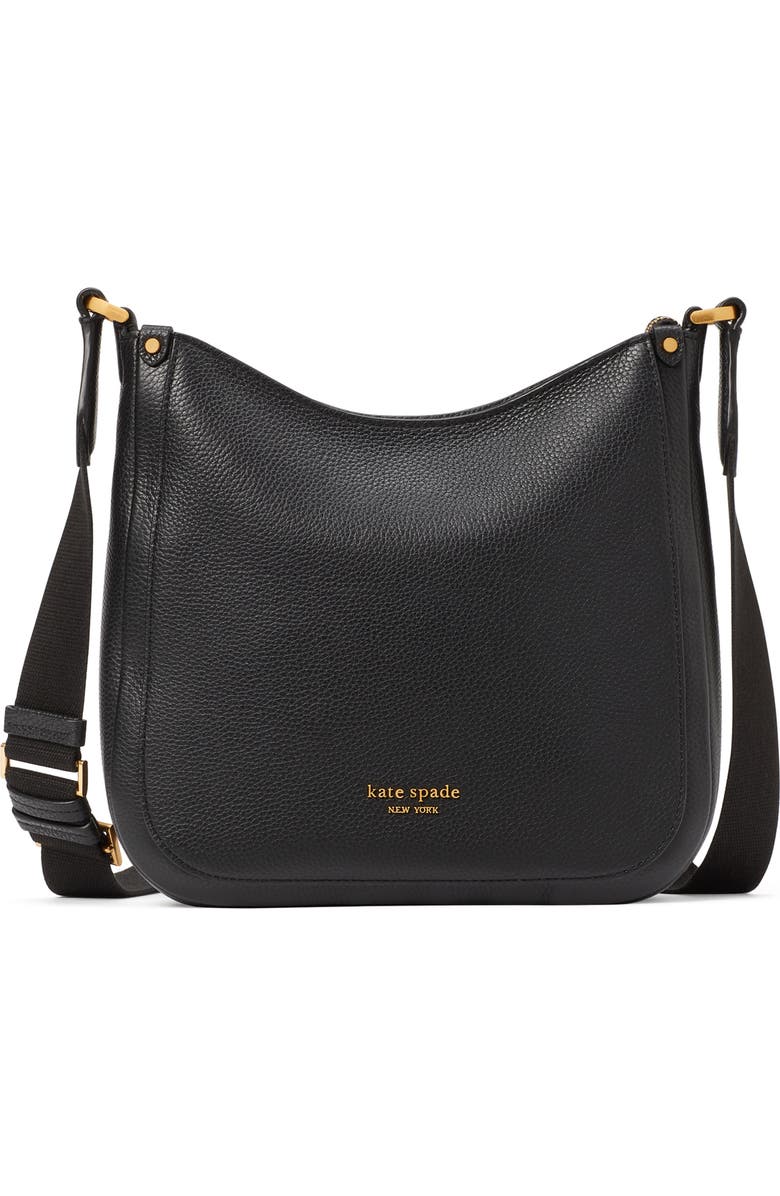 Kate Spade New York medium roulette pebble leather crossbody bag, Main, color,