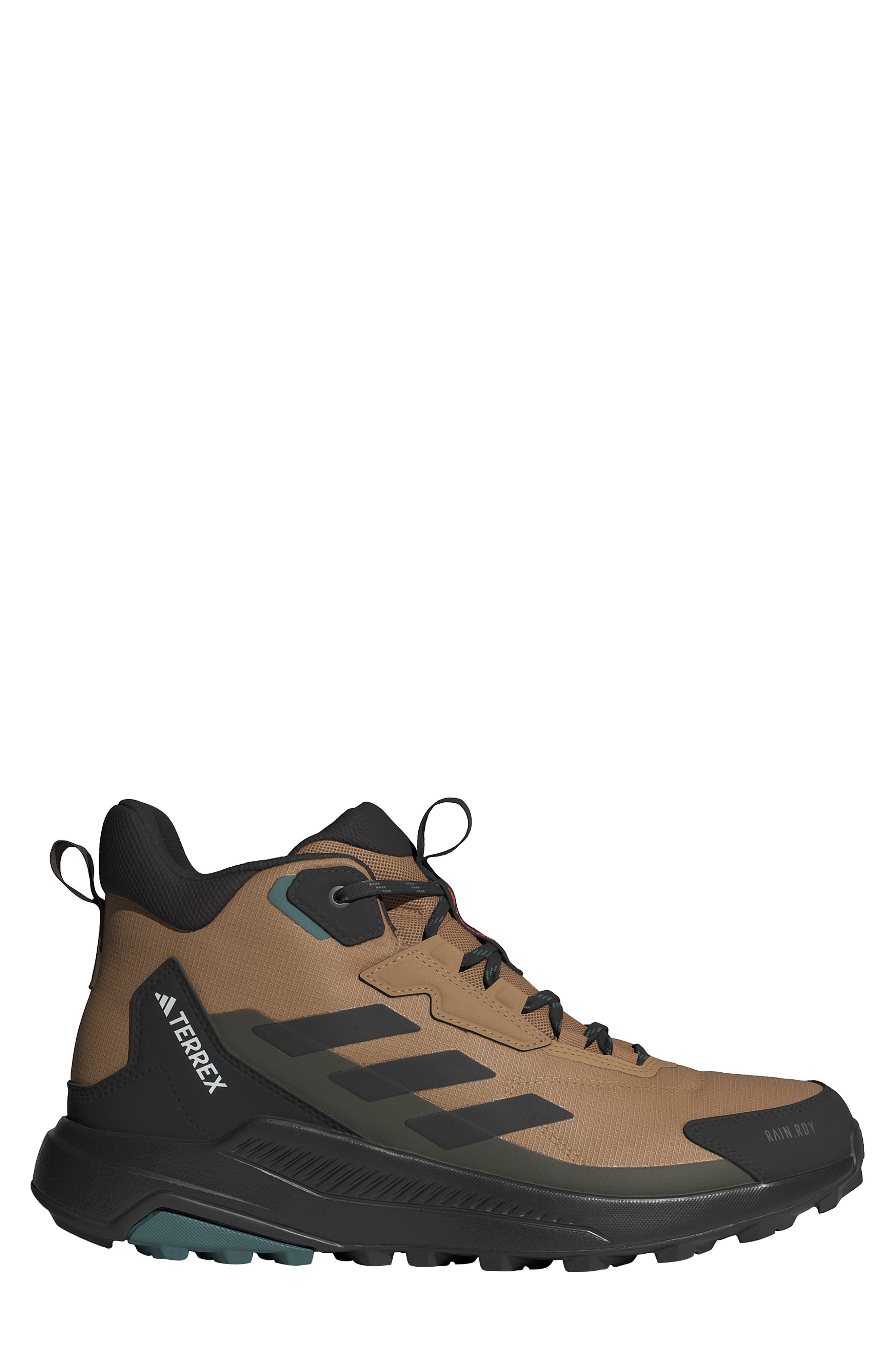 Terrex Anylander Mid R.RDY Waterproof Hiking Boot, Alternate, color, CARDBOARD/ BLACK/ SHADOW OLIVE