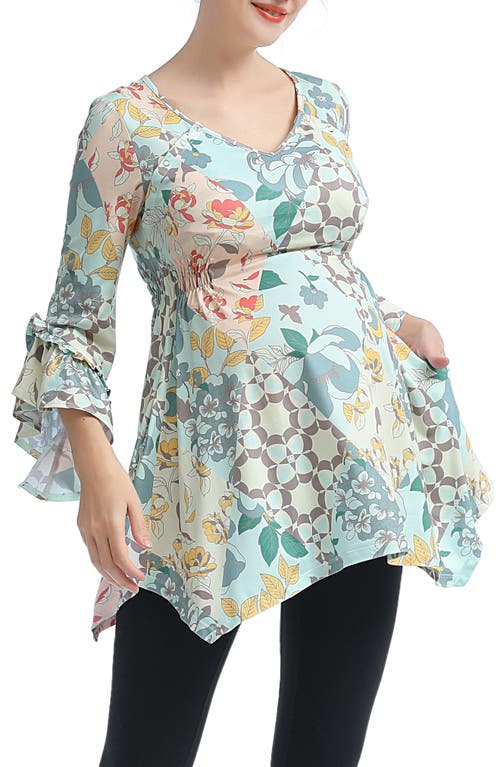 Kimi and Kai Sue Maternity/Nursing Tunic in Multicolored 