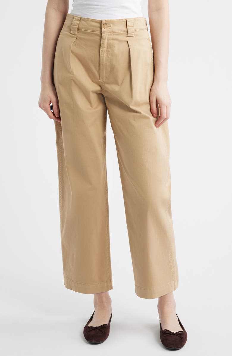 Madewell The Barrel Leg Chino Pants, Main, color, Fawn