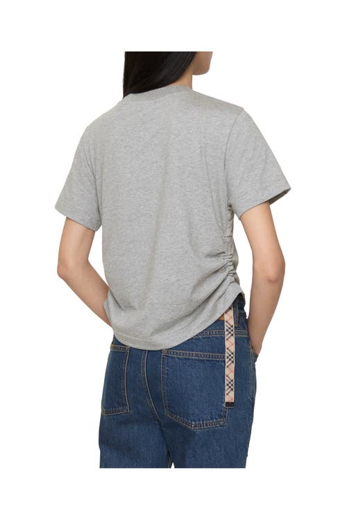 Burberry Festival Cotton T-shirt In Gray