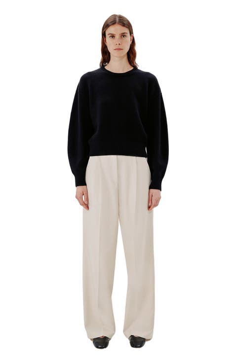 CASHMERE KNIT SWEATSHIRT