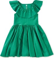 Tea Collection Shiny Ruffle Neck Dress