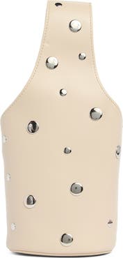 BCBG Mini Studded Faux Leather Bucket Bag