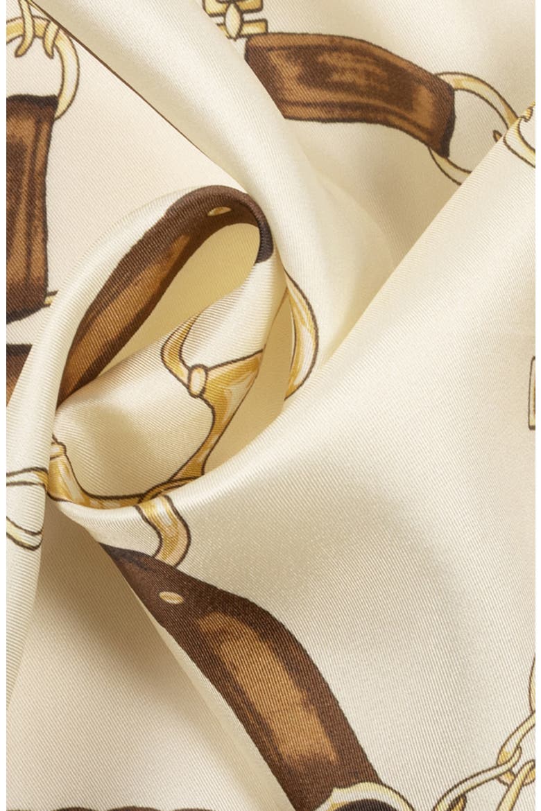 Belting Silk Square Scarf, Alternate, color, MASCARPONE CREAM