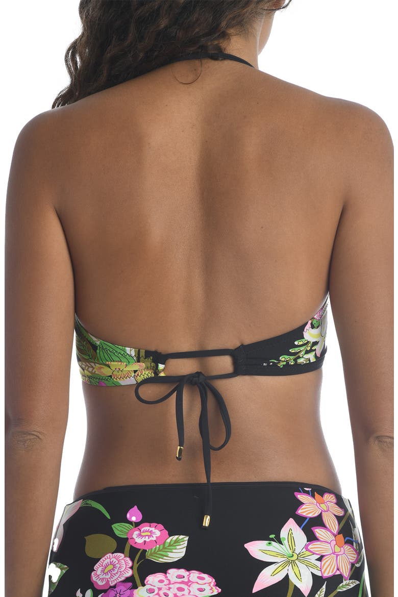 Moonlit Lotus Bandeau Bikini Top, Alternate, color, MULTI