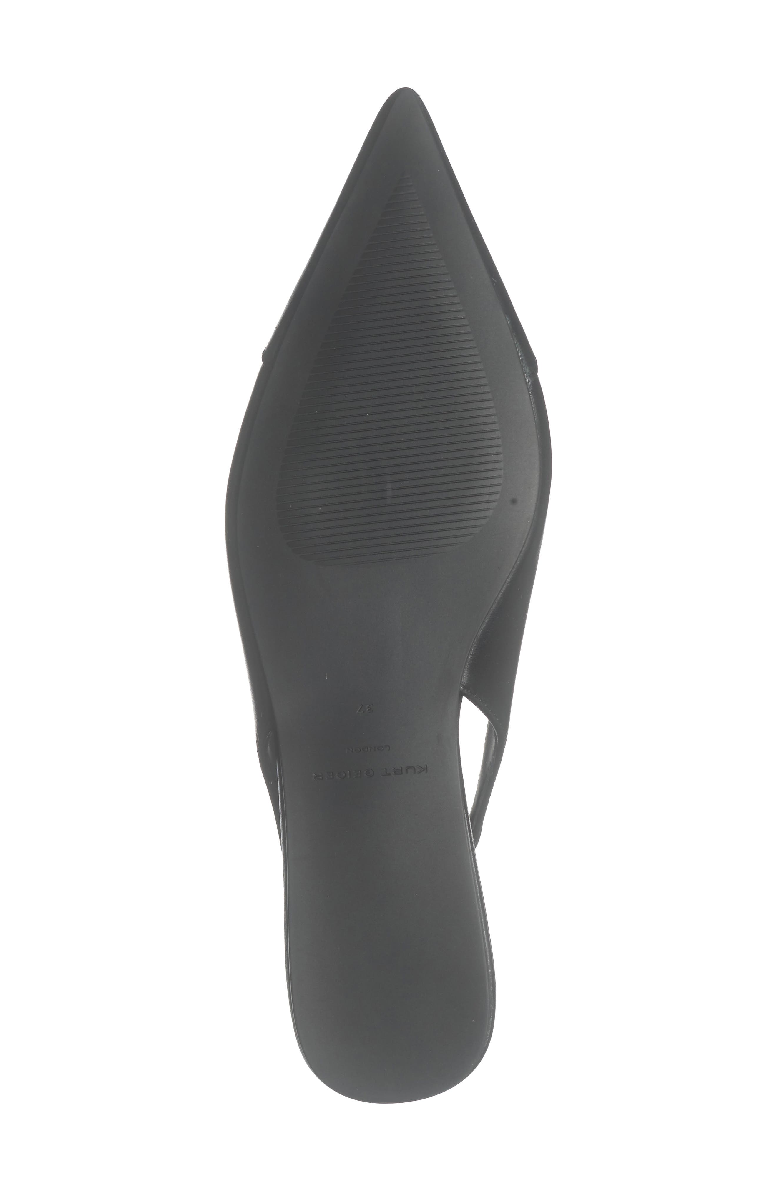 Kurt Geiger London Belgravia Eagle Slingback Flat, Alternate, color, Black