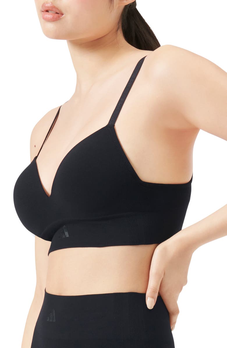 adidas Originals Wireless Bra, Alternate, color, Black