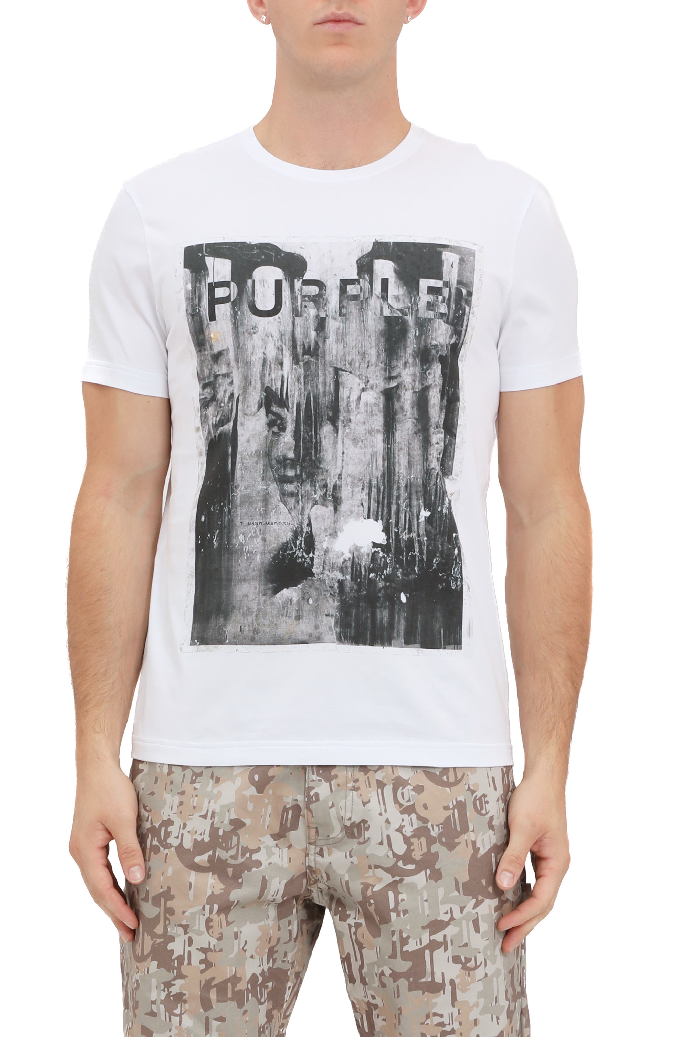 PURPLE BRAND Clean Graphic T-Shirt