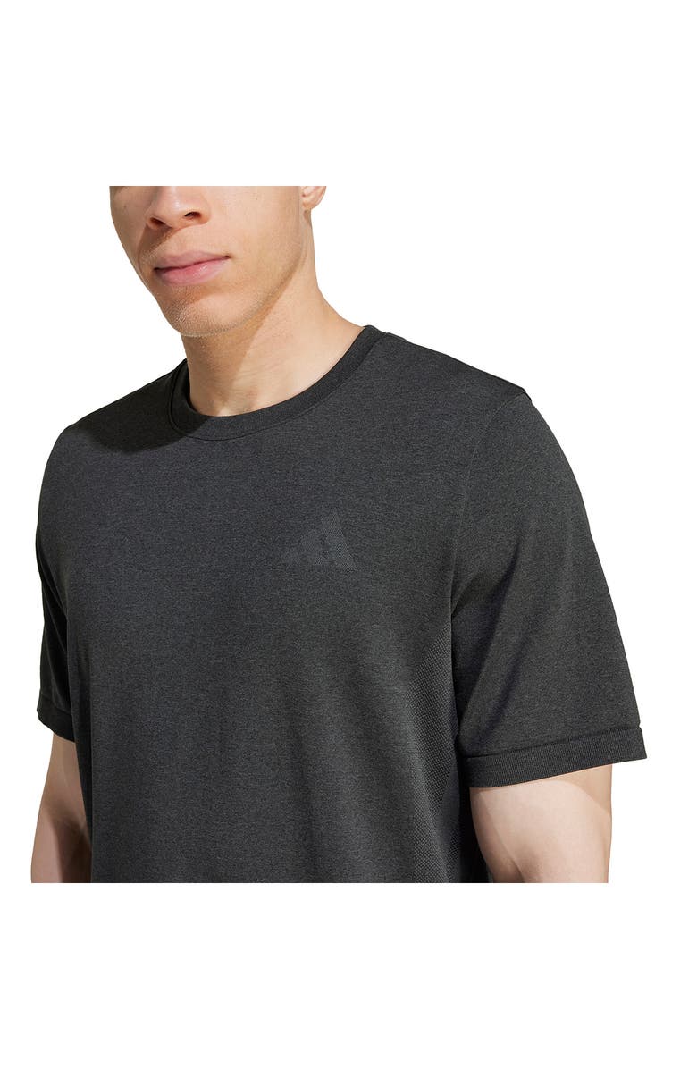 adidas Training Essentials Structure T-Shirt, Alternate, color, Black/ Grey