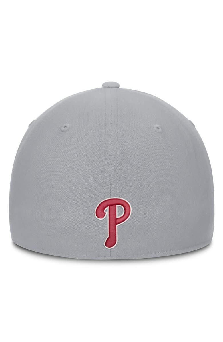 Nike Men's Nike Gray Philadelphia Phillies Primetime Rise Dri-FIT Flex Hat, Alternate, color, Gray