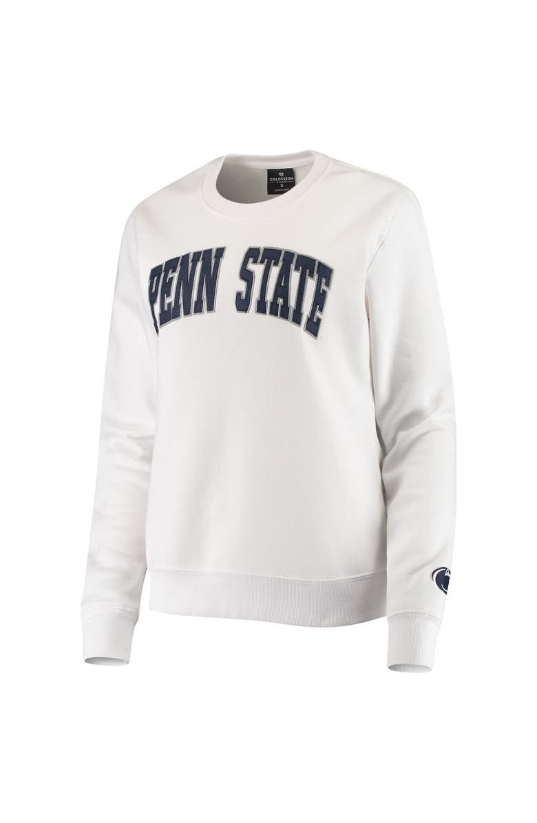 COLOSSEUM Women's Colosseum White Penn State Nittany Lions Campanile Pullover Sweatshirt, Alternate, color, White