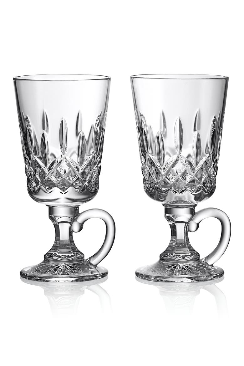 Lismore Set of 2 Irish Coffee Glasses, Main, color, NO COLOR