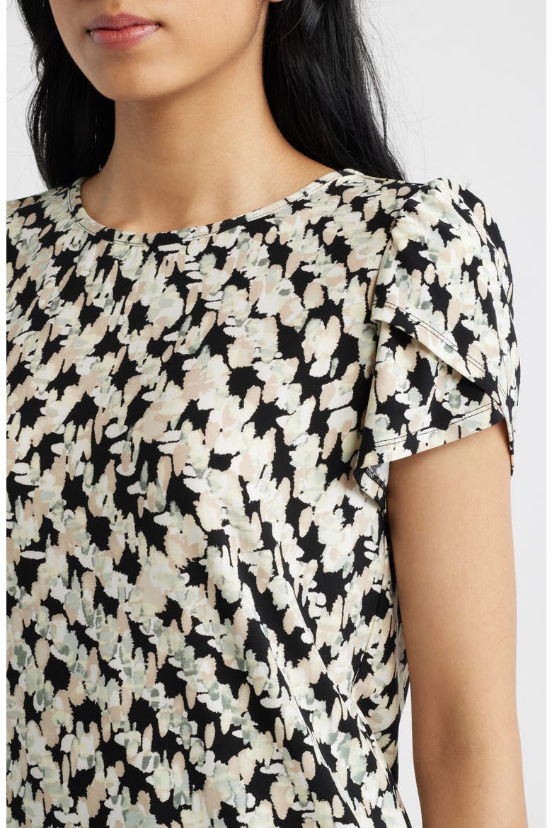 Print Tulip Sleeve Top, Alternate, color, ANNE BLACK MULTI