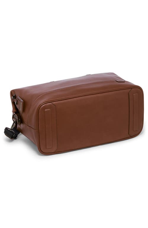 Tumi Nelson Leather Duffle Bag In Cognac