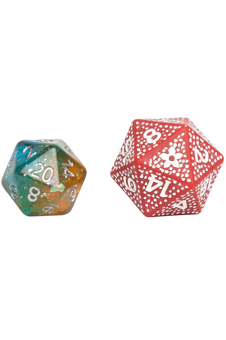 3 Blind Collectibles d20 Die, Alternate, color, Multicolored
