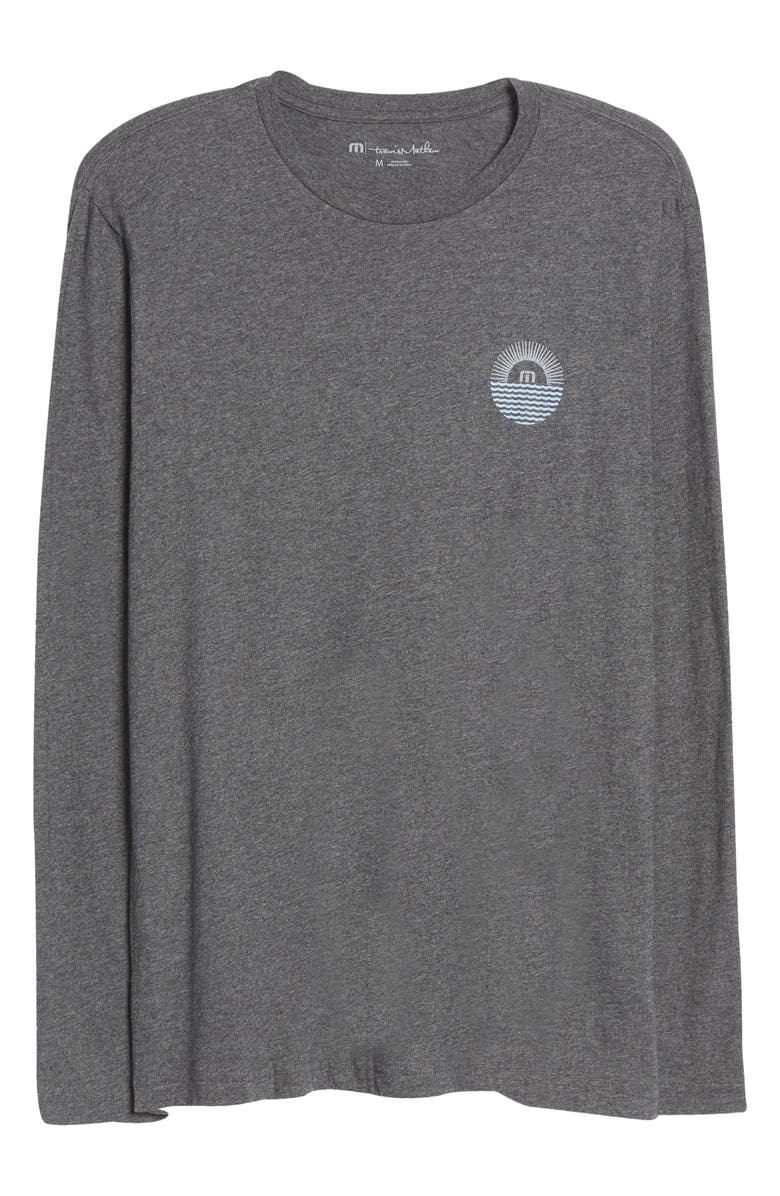 TravisMathew Men's Calm Currents Long Sleeve Logo Cotton Graphic Tee, Alternate, color, 