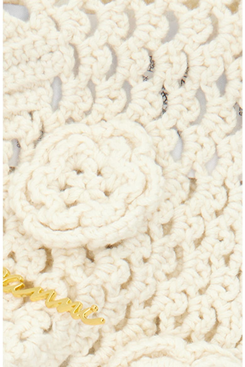 Crochet Head Scarf, Alternate, color, EGRET
