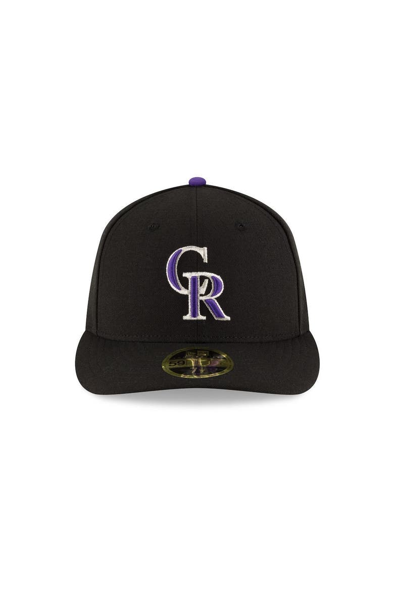 Men's New Era Black Colorado Rockies Game Authentic Collection On-Field Low Profile 59FIFTY Fitted Hat, Alternate, color, BLACK