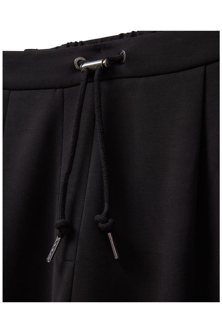 Wide Leg Zip Ankle Pants, Alternate, color, BLACK