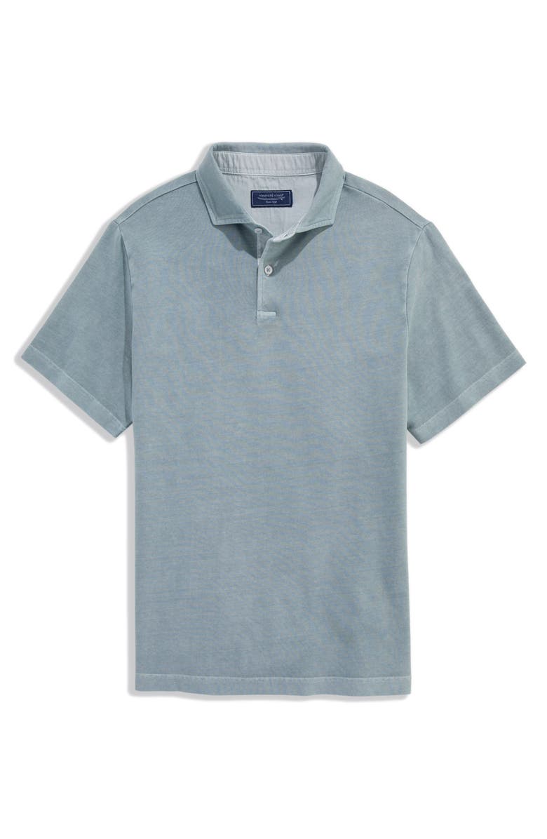 vineyard vines Lived-In Piqué Polo, Main, color, Shale Gray