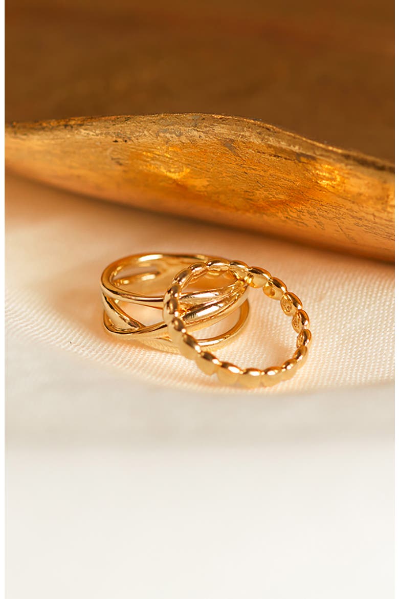 Nura Crossover Ring, Alternate, color, 18K GOLD VERMEIL