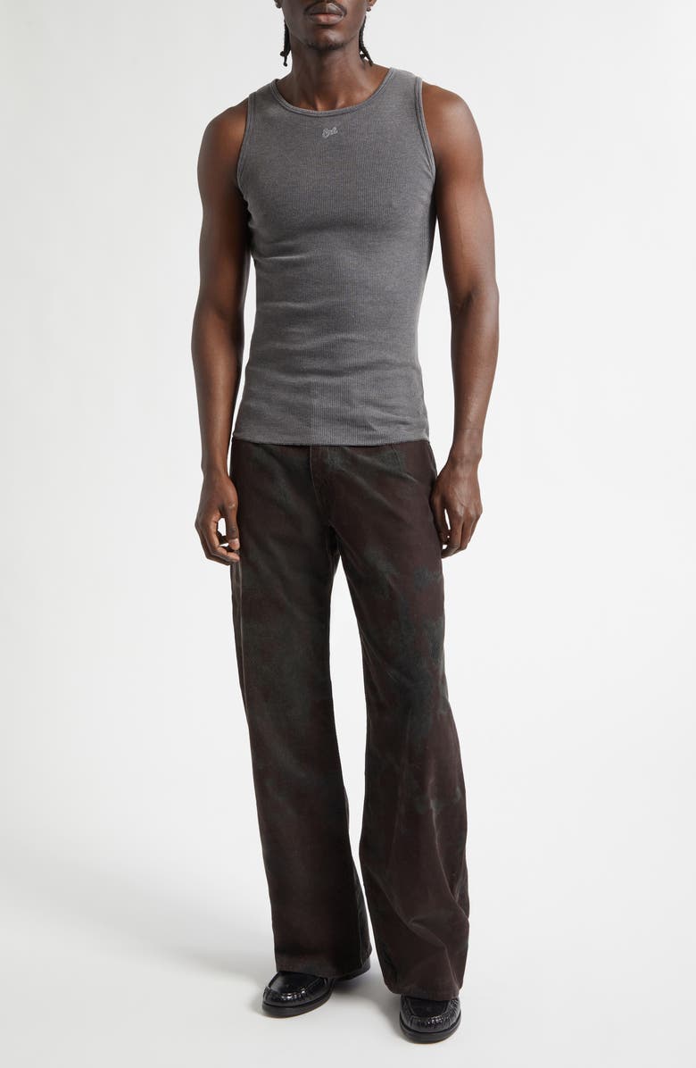 ERL Gender Inclusive Corduroy Flare Leg Pants, Alternate, color, Brown