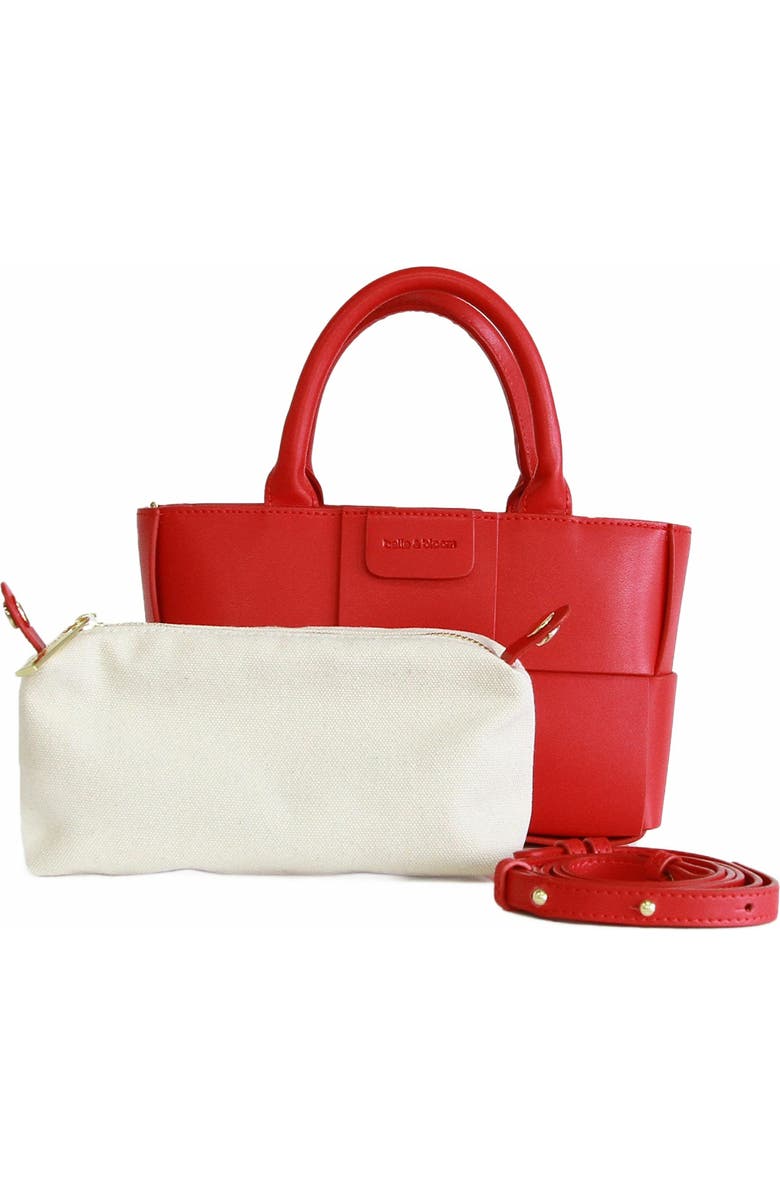 Belle & Bloom Little Love Woven Crossbody Bag, Alternate, color, Red