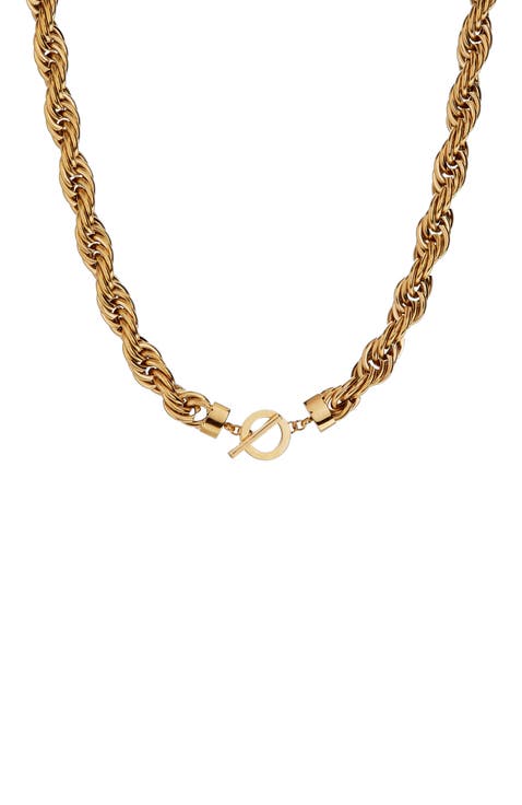 Large Rope Chain Toggle Necklace