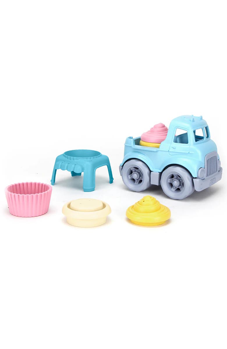 Green Toys Cupcake Truck Pretend Dessert Toy With 2 Cupcakes, Ages 2+, Alternate, color, Multicolored