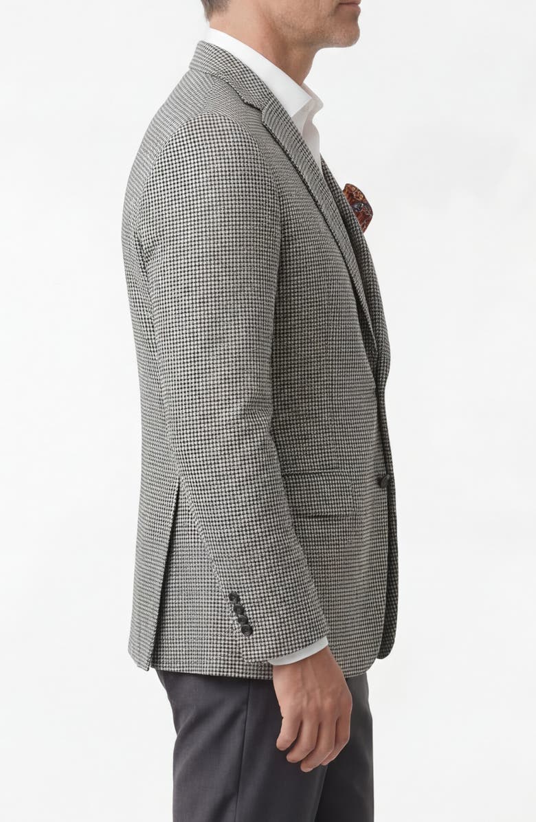 PinoPorte Houndstooth Two-Button Sport Coat, Alternate, color, Navy