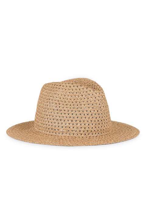 Lillian Packable Straw Fedora