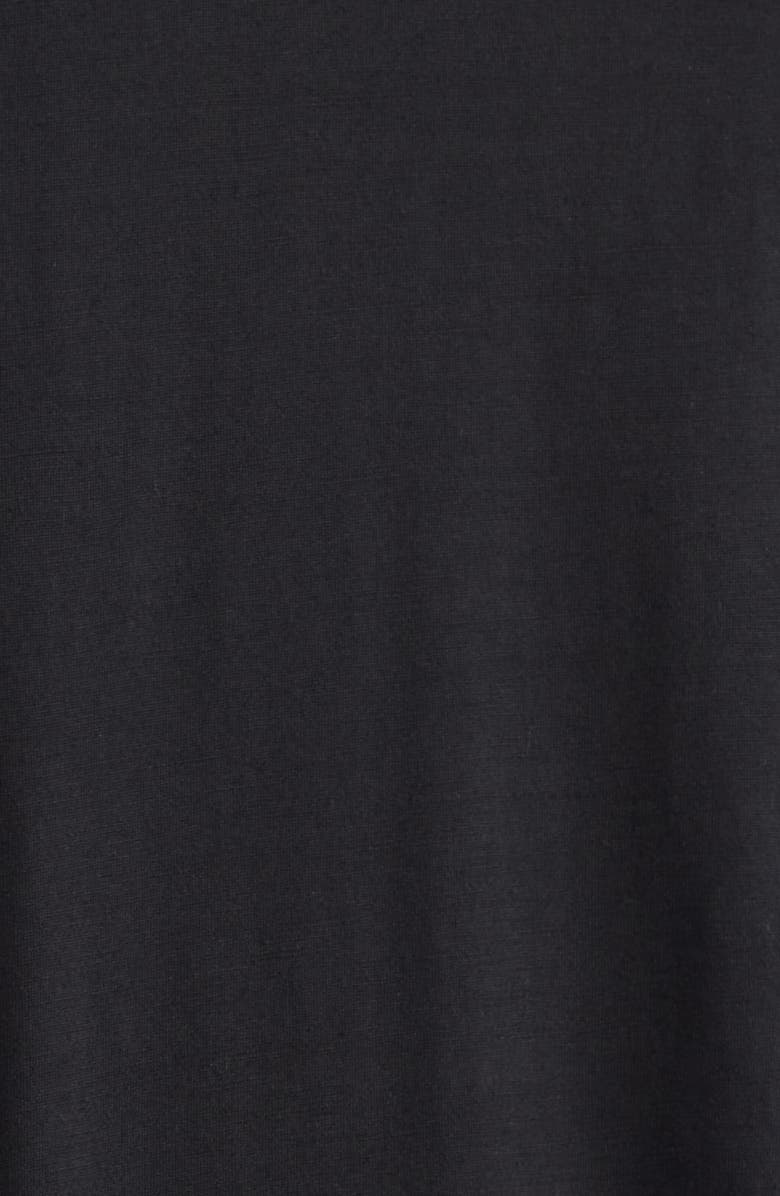 Sunspel Long Sleeve Wool Jersey Polo, Alternate, color, Black