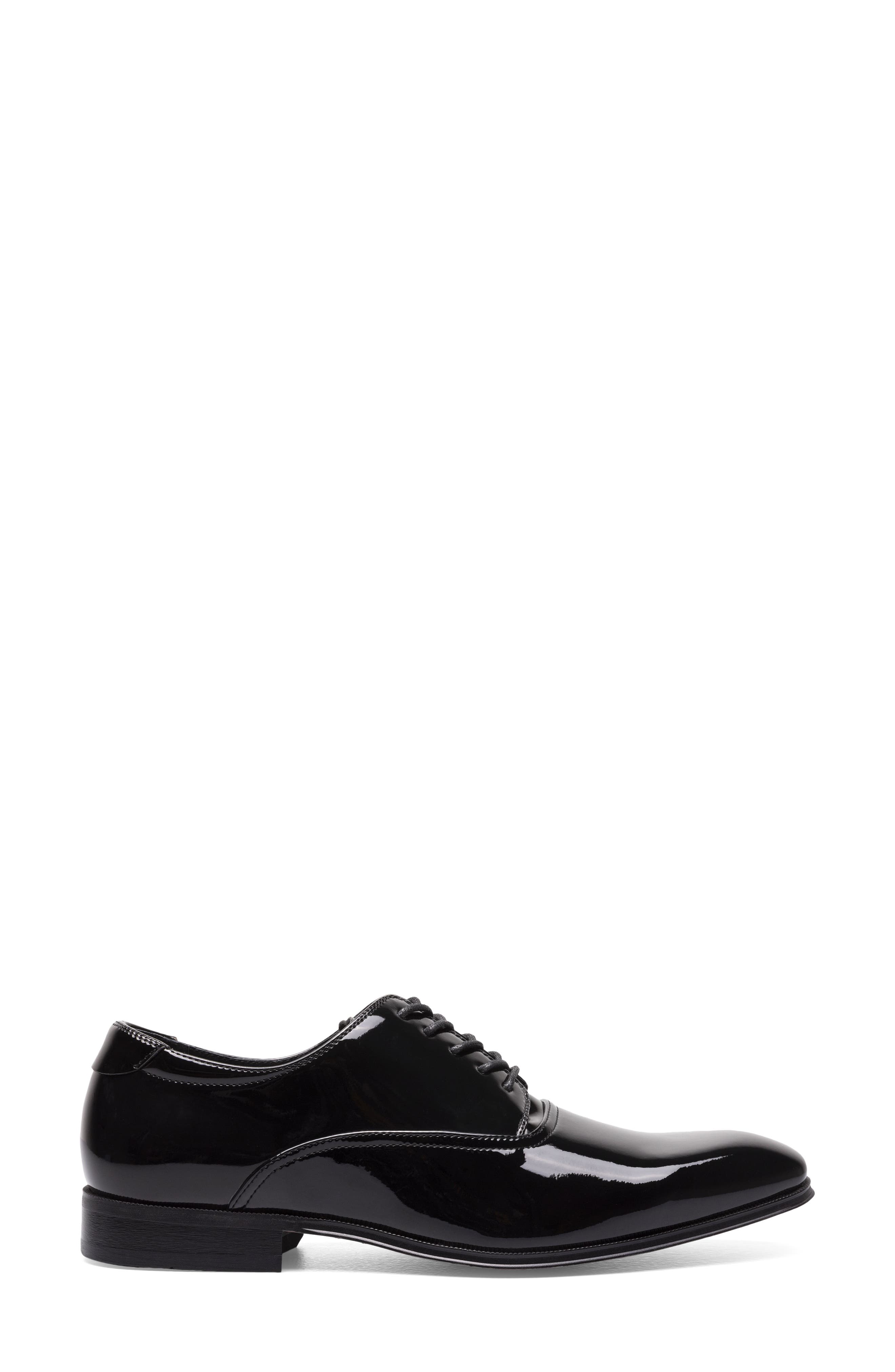 Florsheim Atlanta Plain Toe Derby, Alternate, color, Black Patent