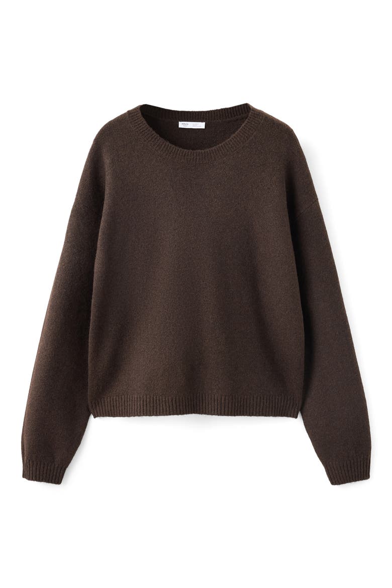 Crewneck Sweater, Main, color, BROWN