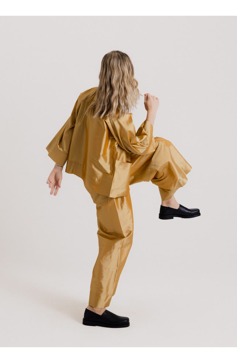 Alas Wide Pleated Pants, Alternate, color, Gold