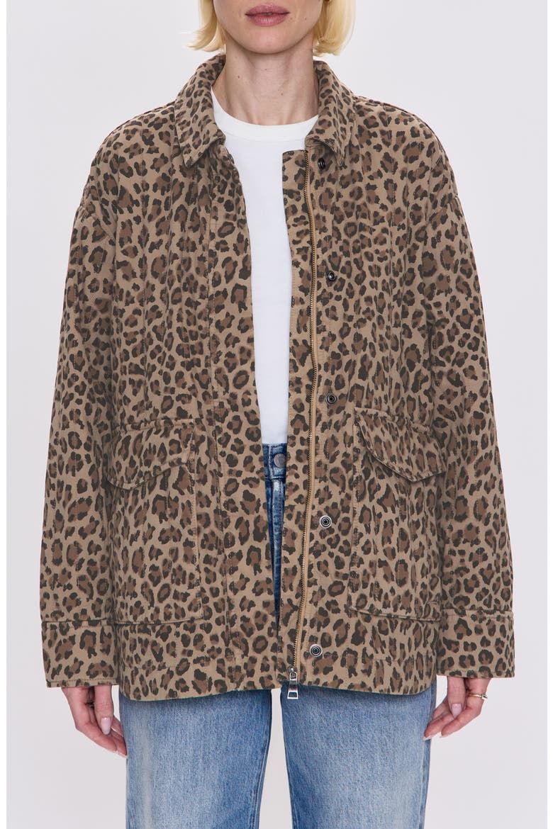 Cecile Quilted Denim Jacket, Main, color, FELINE