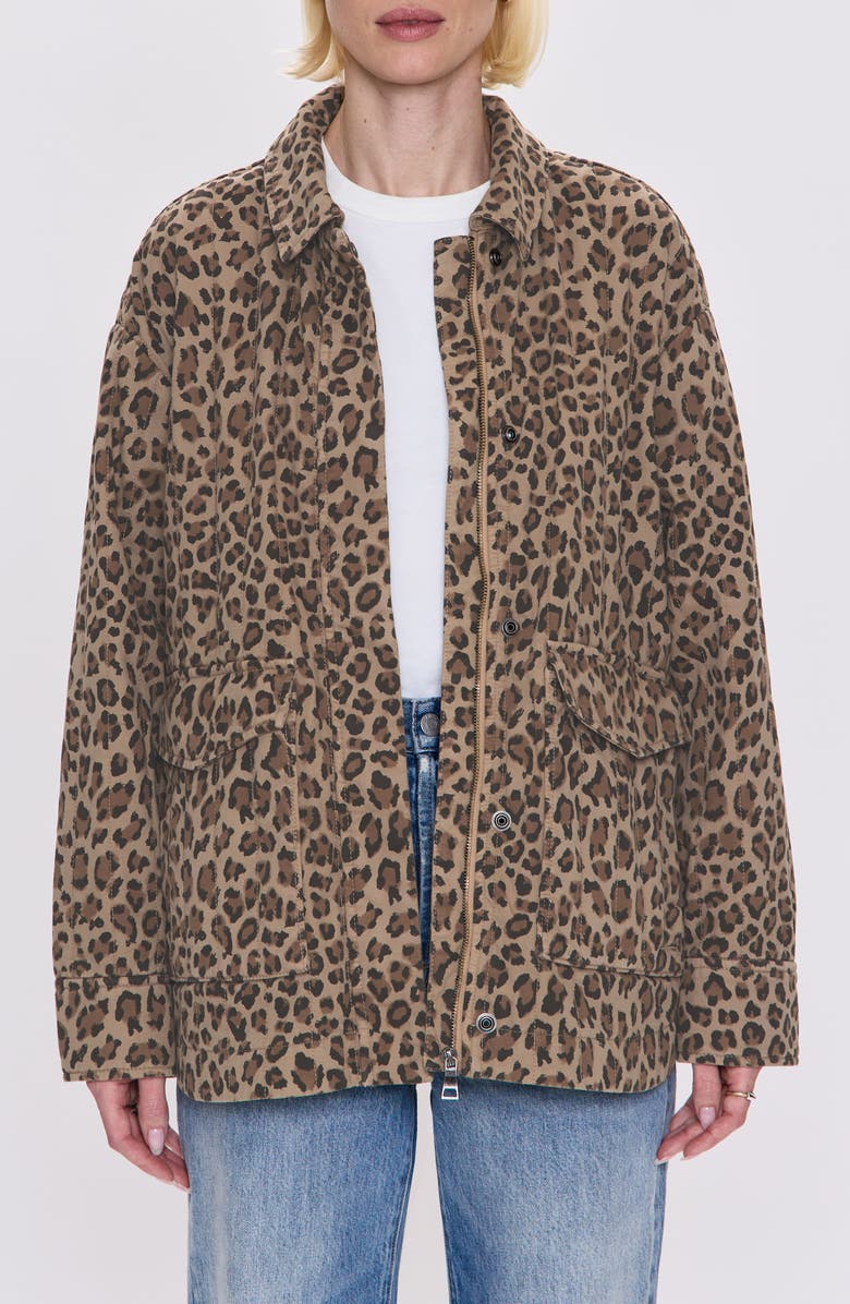 Pistola Cecile Quilted Denim Jacket, Main, color, Feline