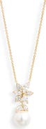Nadri Under the Sea Cubic Zirconia & Faux Pearl Pendant Necklace