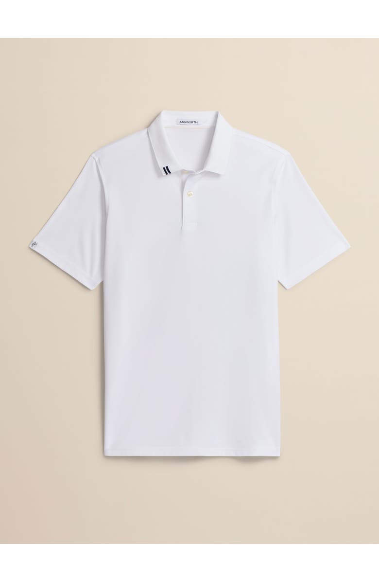 ASHWORTH GOLF 2Bar Solid Polo, Main, color, White