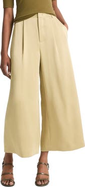 Vince Mid Rise Satin Culottes
