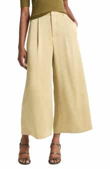 Vince Mid Rise Satin Culottes
