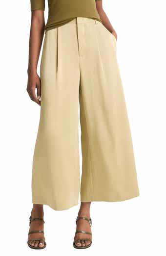 Vince Mid Rise Satin Culottes